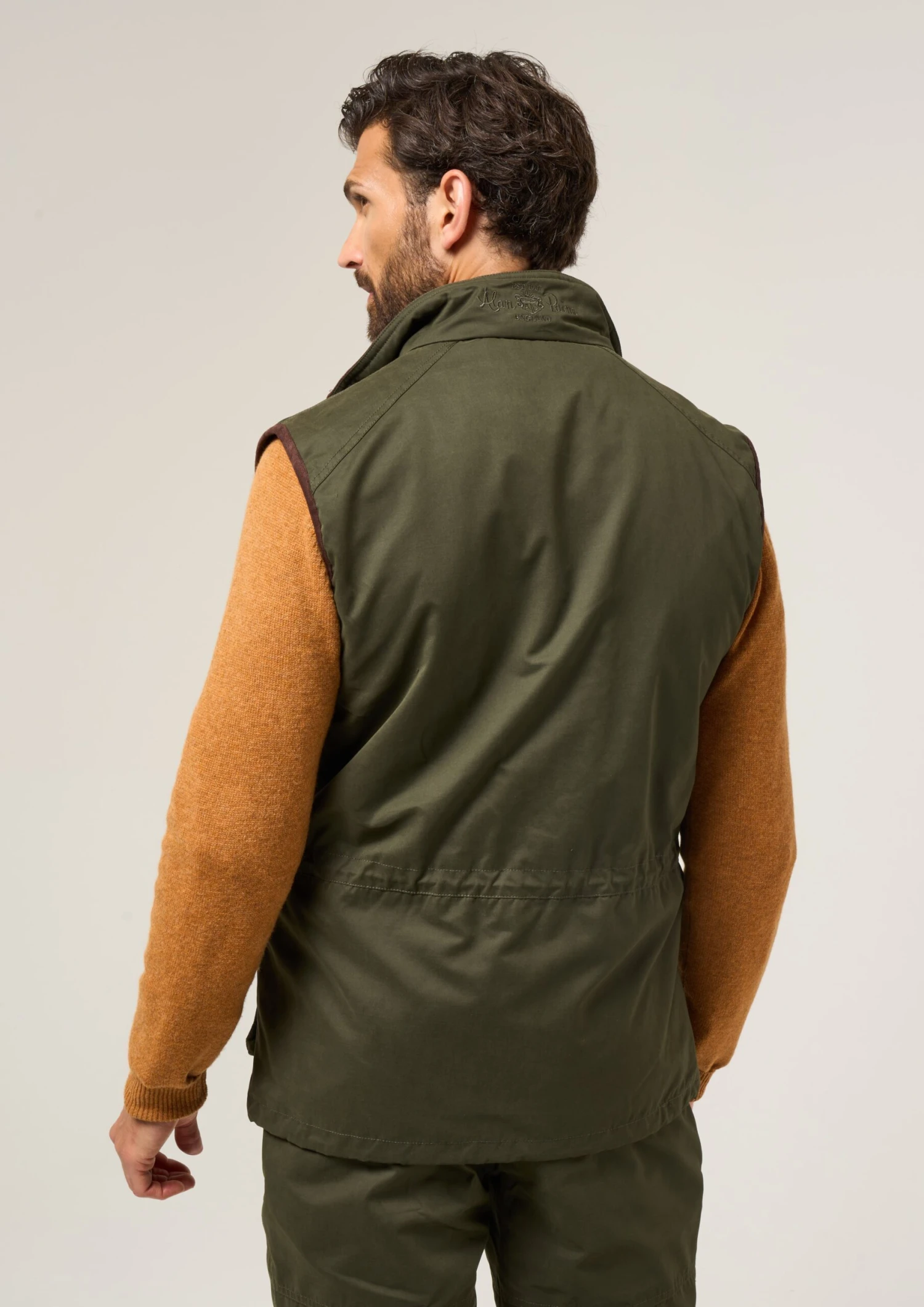 Milwood Men's Olive Waterproof Shooting Waistcoat 2 Milwood Men's Olive Waterproof Shooting Waistcoat - Image 2