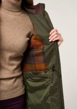 Milwood Women's Olive Jacket - Regular Fit 9 Milwood Women's Olive Jacket - Regular Fit -AlanPaine Shop Milwood Womens Waterproof Coat Olive 4