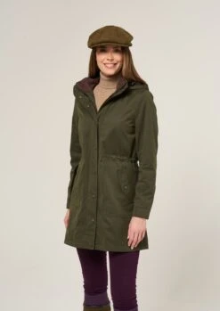 Milwood Women's Olive Jacket - Regular Fit 10 Milwood Women's Olive Jacket - Regular Fit -AlanPaine Shop Milwood Womens Waterproof Coat Olive 5