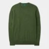 Radstone Men's Merino Wool Jumper In Forest - Regular Fit
