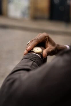 Radstone Men's Merino Wool Jumper In Dark Brown - Regular Fit -AlanPaine Shop Radstone Mens Vee Neck Merino Jumper Brown 2