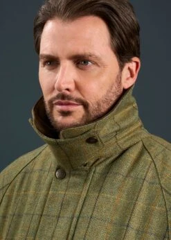 Rutland Men's Tweed Waterproof Shooting Coat In Dark Moss - Regular Fit 12 Rutland Men's Tweed Waterproof Shooting Coat In Dark Moss - Regular Fit -AlanPaine Shop Rutland Mens Tweed Waterproof Shooting Coat Dark Moss 4