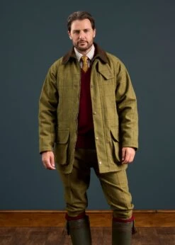 Rutland Men's Tweed Waterproof Shooting Coat In Lichen - Regular Fit 13 Rutland Men's Tweed Waterproof Shooting Coat In Lichen - Regular Fit -AlanPaine Shop Rutland Mens Tweed Waterproof Shooting Coat Lichen 1
