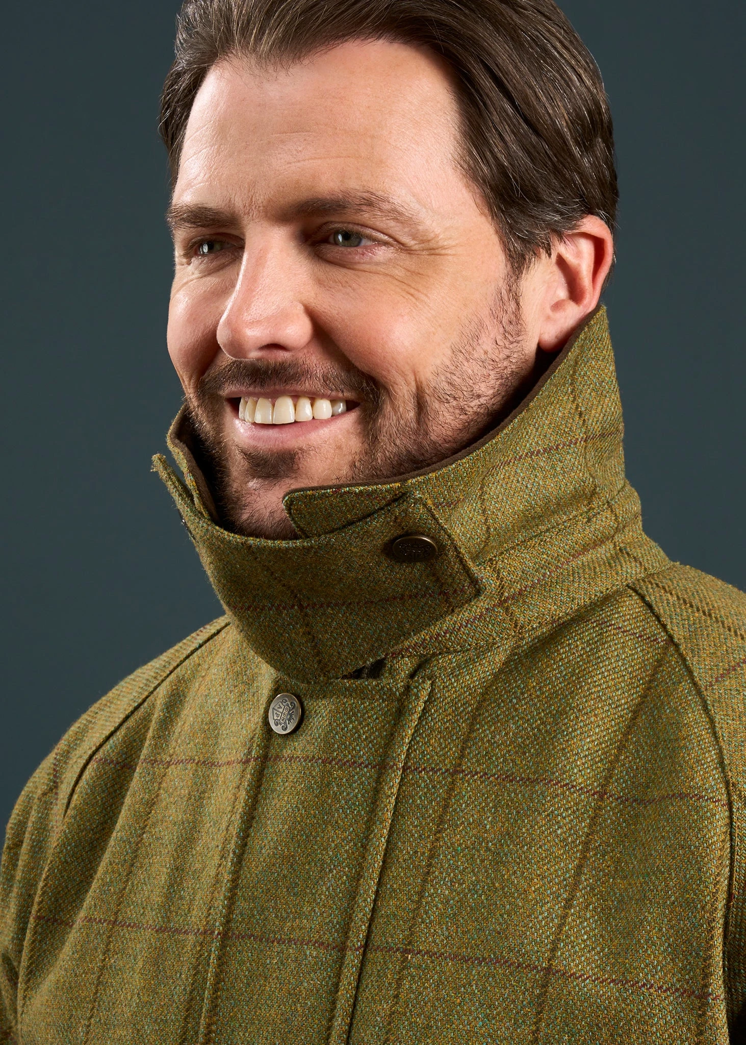 Rutland Men's Tweed Waterproof Shooting Coat In Lichen - Regular Fit 9 Rutland Men's Tweed Waterproof Shooting Coat In Lichen - Regular Fit - Image 9