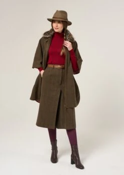 Surrey Ladies Tweed Cape In Hemlock 17 Surrey Ladies Tweed Cape In Hemlock -AlanPaine Shop Surrey Ladies Tweed Cape Hemlock 6