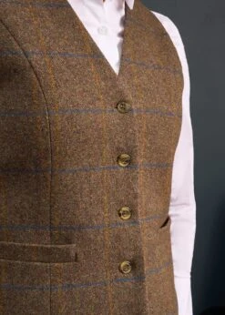 Surrey Ladies Tweed Waistcoat In Seabrook -AlanPaine Shop Surrey Ladies Tweed Waistcoat Seabrook 5