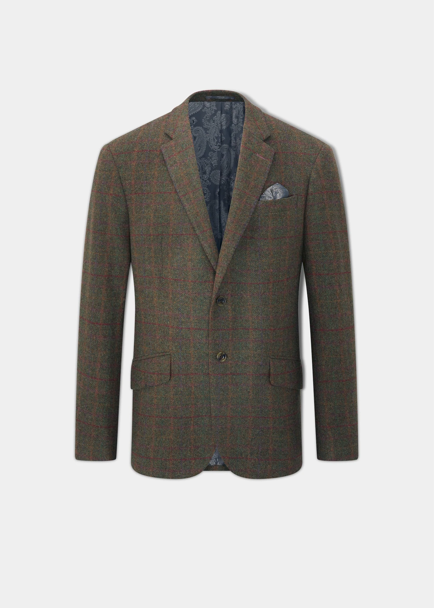 Surrey Tweed Lined Blazer In Hemlock - Regular Fit 1 Surrey Tweed Lined Blazer In Hemlock - Regular Fit