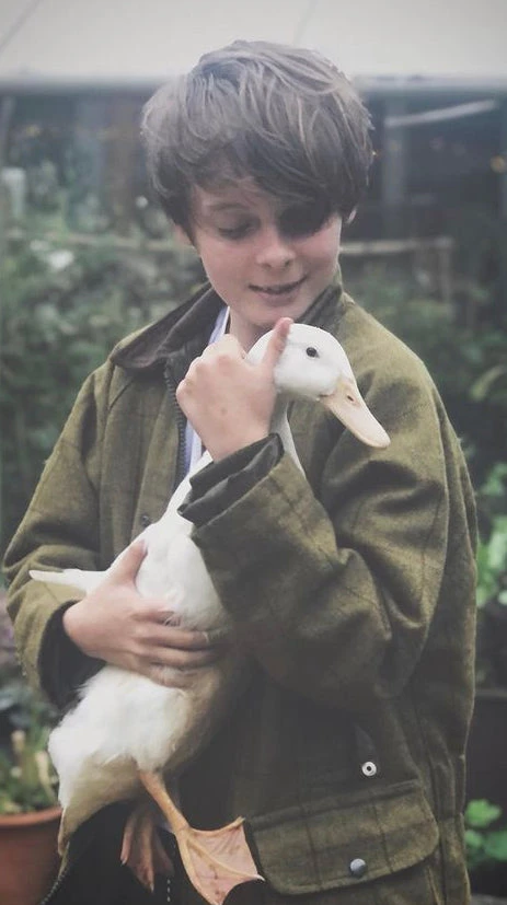 Rutland Children's Tweed Coat In Lichen 3 Rutland Children's Tweed Coat In Lichen - Image 3