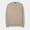 Albury Geelong Wool Jumper In Mushroom - Regular Fit
