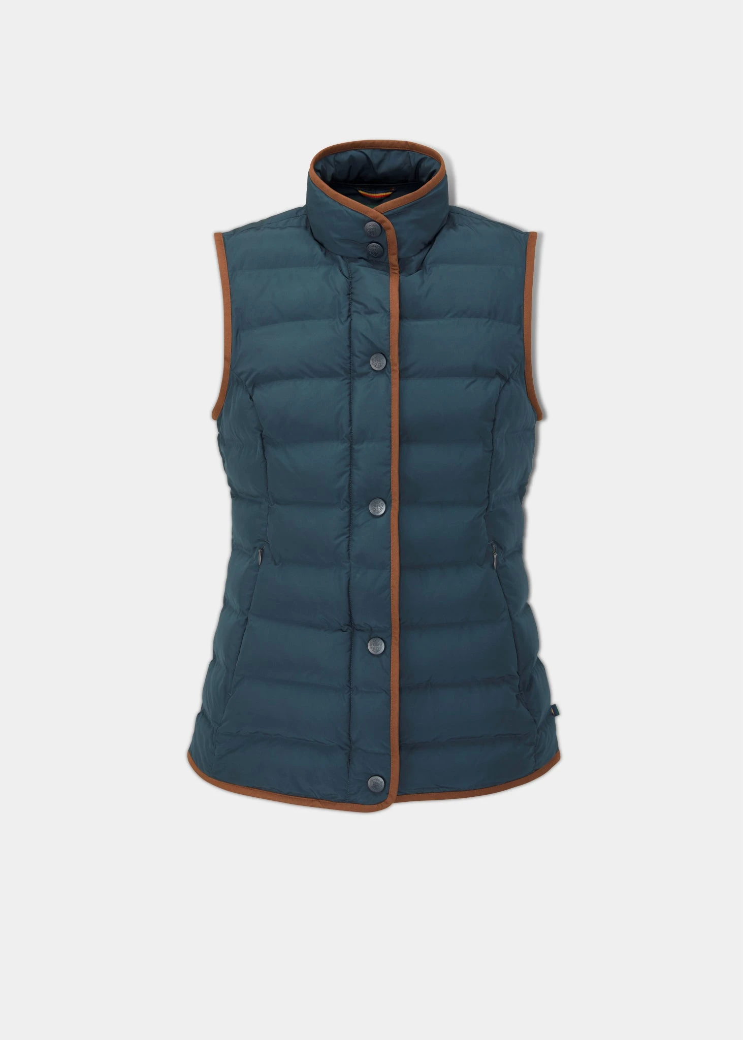 Calsall Ladies Quilted Gilet In Navy - Regular Fit 1 Calsall Ladies Quilted Gilet In Navy - Regular Fit
