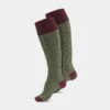 Men's Shooting Socks - Merlot & Fern