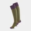 Ladies Shooting Socks - Mauve & Meadow