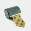 Ripon Silk Country Tie In Yellow - Retriever Design