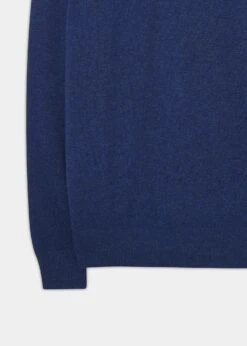 Cairns Geelong Wool 1/4 Zip Jumper In Indigo - Regular Fit 5 Cairns Geelong Wool 1/4 Zip Jumper In Indigo - Regular Fit -AlanPaine Shop cairns geelong wool quater zip jumper indigo 3
