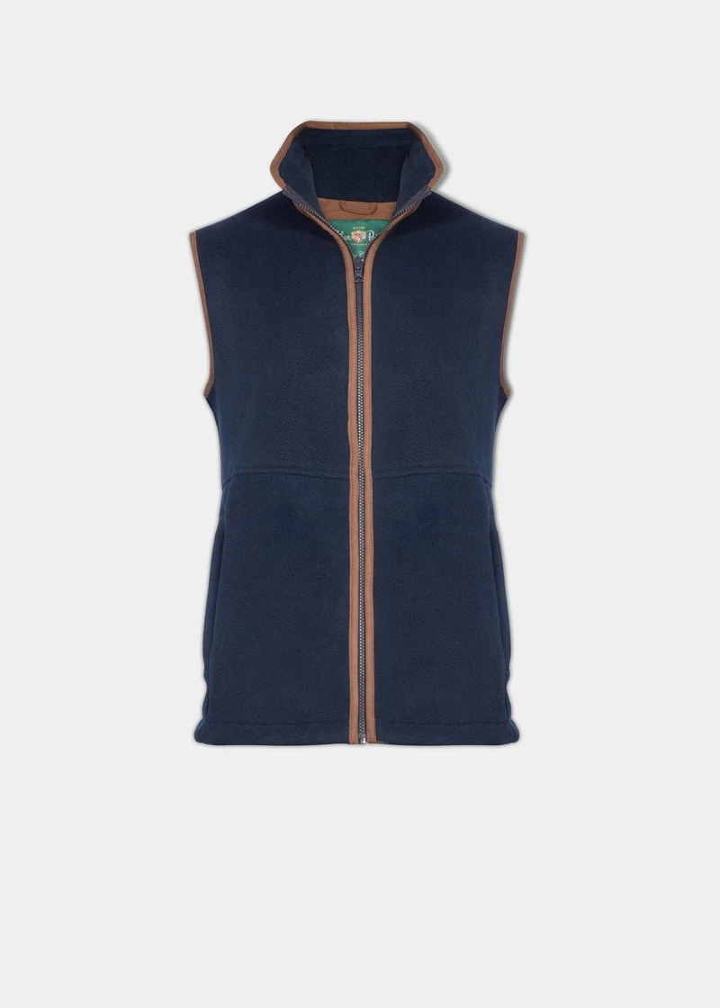 Aylsham Children's Fleece Waistcoat In Navy 1 Aylsham Children's Fleece Waistcoat In Navy
