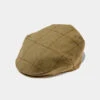 Rutland Children's Tweed Flat Cap In Lichen