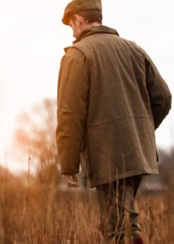 Combrook Men's Tweed Flat Cap In Sage -AlanPaine Shop combrook mens tweed flat cap sage 2