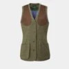 Combrook Ladies Tweed Shooting Waistcoat In Heath - Regular Fit