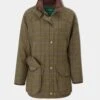 Combrook Ladies Tweed Shooting Coat In Hazel - Shooting Fit