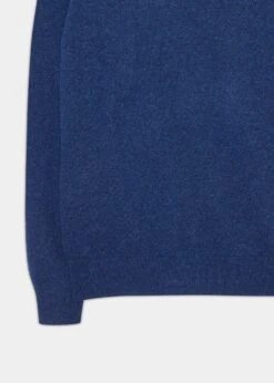Brisbane Geelong Wool Jumper In Indigo - Regular Fit -AlanPaine Shop geelong wool jumper indigo 3