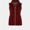 Aylsham Ladies Fleece Gilet In Bloodstone - Regular Fit
