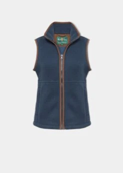 Aylsham Ladies Fleece Gilet In Blue Steel - Regular Fit