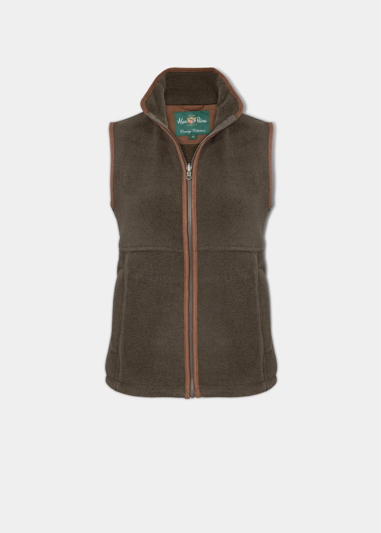 Aylsham Ladies Fleece Gilet In Green - Regular Fit 1 Aylsham Ladies Fleece Gilet In Green - Regular Fit