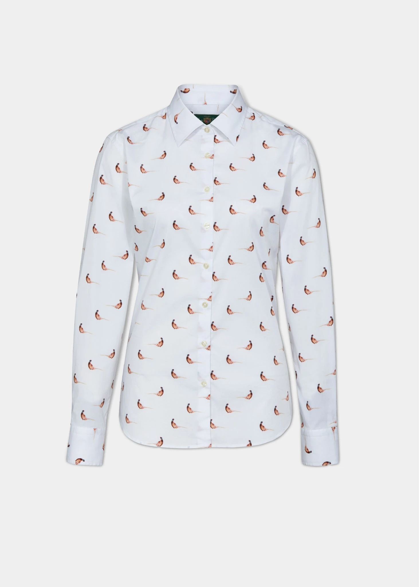 Lawen Ladies Printed Cotton Shirt - Pheasant Design 1 Lawen Ladies Printed Cotton Shirt - Pheasant Design