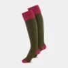 Ladies Shooting Socks - Pink & Olive