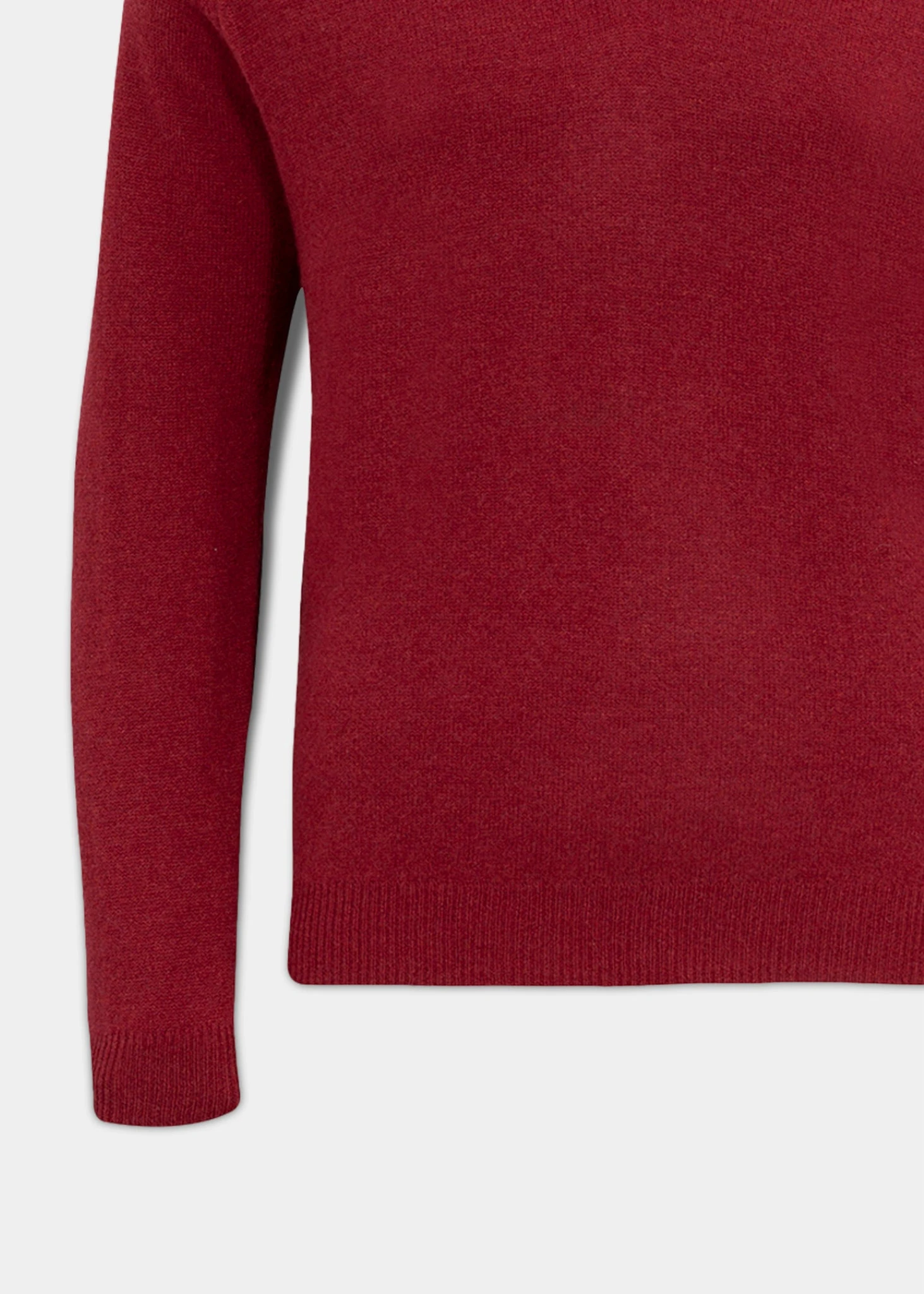Streetly Men's V Neck Jumper In Magma - Classic Fit 3 Streetly Men's V Neck Jumper In Magma - Classic Fit - Image 3