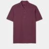 Weymouth Washed Effect Polo Shirt In Claret