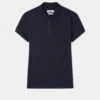 Ladies Pique Polo Shirt In Navy