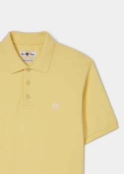 AlanPaine Shop -AlanPaine Shop ls2008 fritton mens pique polo shirt lemon 2