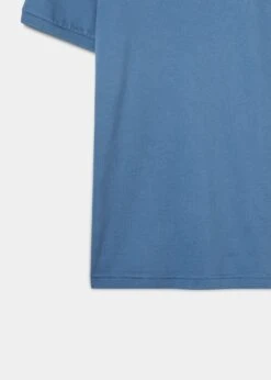 Fritton Pique Polo Shirt In Mid Blue 9 Fritton Pique Polo Shirt In Mid Blue -AlanPaine Shop ls2008 fritton mens pique polo shirt mid blue 3