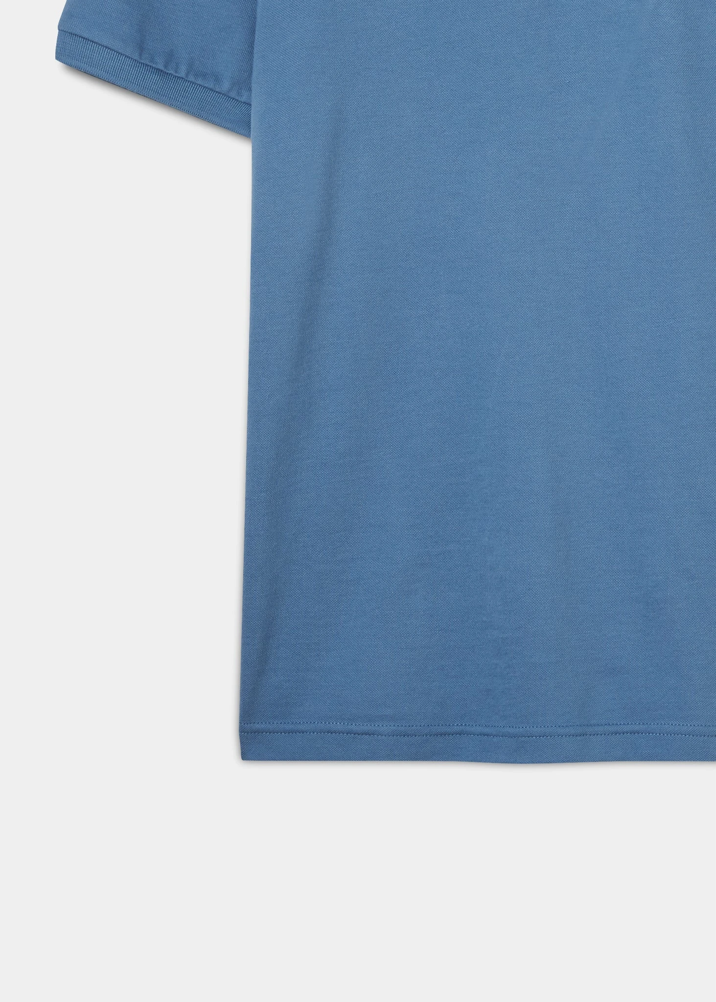 Fritton Pique Polo Shirt In Mid Blue 5 Fritton Pique Polo Shirt In Mid Blue - Image 5