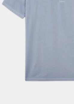 Tutbury Faded Dye Polo Shirt In Light Blue - Without Emblem -AlanPaine Shop ls2101 tutbury mens faded dye polo shirt light blue 3 a5243e62 f79c 4642 ac64 2cf4482304ba