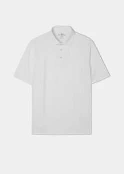 Rockbourne Performance Polo In White - Sports Fit