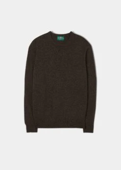 Brisbane Geelong Wool Jumper In Cocoa - Regular Fit