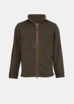 Aylsham Men's Fleece Jacket In Green - Regular Fit