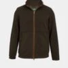 Aylsham Men's Fleece Windblock In Green - Regular Fit