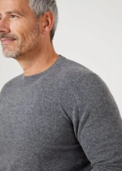 Brisbane Geelong Wool Jumper In Derby - Regular Fit -AlanPaine Shop mens geelong wool jumper derby 3