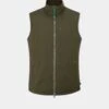 Mossley Men's Wind Stopper Gilet In Olive - Regular Fit