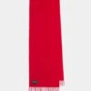 Risbury Men's Cashmere Plain Scarf In Ruby