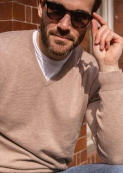 Rothwell Cotton Cashmere Jumper In Coffee -AlanPaine Shop rothwell cotton cashmere jumper coffee 6 8914fc73 32a2 4339 aaef 7a0b6905ff68