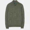 Sutherland Lambswool 1/4 Zip Jumper In Landscape - Regular Fit
