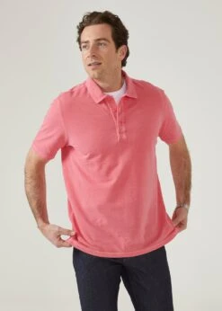 Weymouth Washed Effect Polo Shirt In Calypso -AlanPaine Shop weymouth short sleeve polo shirt calypso 2