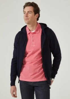 Weymouth Washed Effect Polo Shirt In Calypso -AlanPaine Shop weymouth short sleeve polo shirt calypso 4