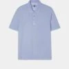 Weymouth Washed Effect Polo Shirt In Light Blue