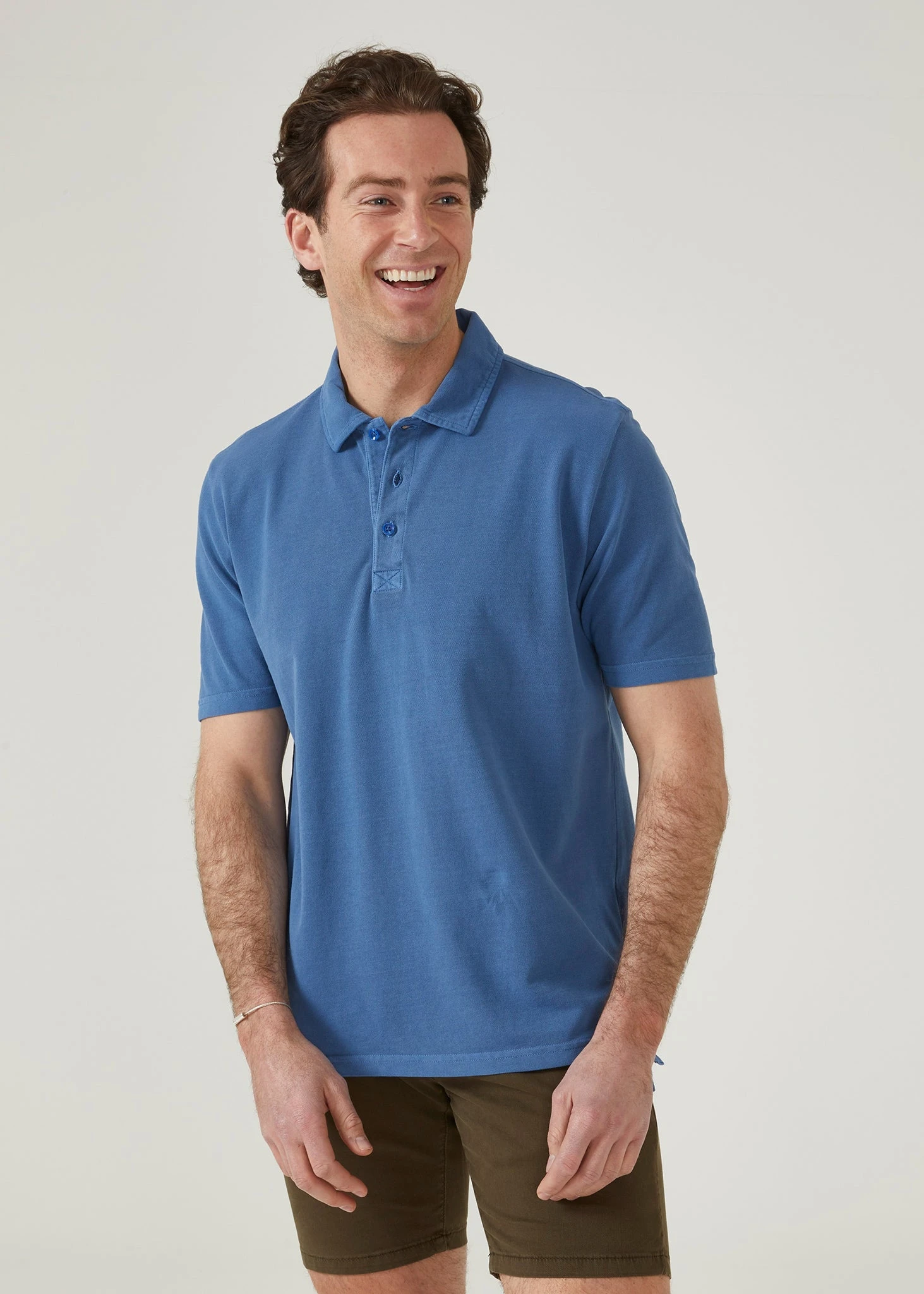 Weymouth Washed Effect Polo Shirt In Regatta 2 Weymouth Washed Effect Polo Shirt In Regatta - Image 2